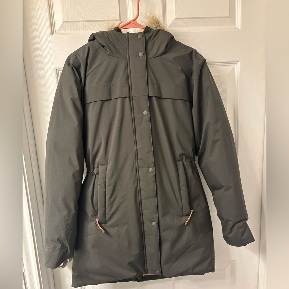 Prana Sayama Long Jacket in Black Olive